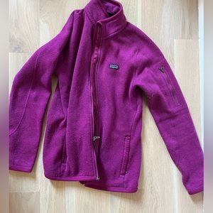 Pink Patagonia zip up jacket